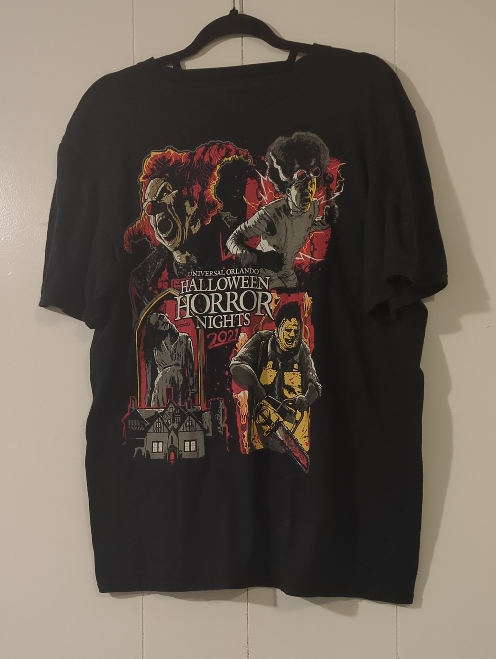 Universal Black Halloween Horror Nights 2021 Graphic Tee